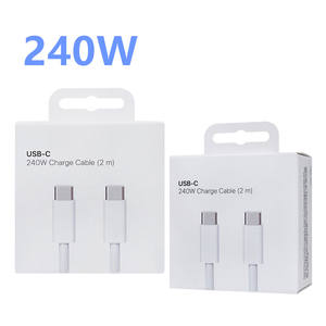 Câble USB-C vers USB-C 2m 240W à chargement rapide avec boîte, <span class=keywords><strong>prix</strong></span> usine, pour <span class=keywords><strong>iPhone</strong></span> 17 16 15 PRO MAX – Câbles de données et chargeurs de téléphone - Product Image 1