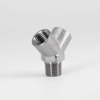 1/4 "BSPP NPT femelle mâle en forme de Y séparateur bloc coupleur adaptateur eau gaz carburant