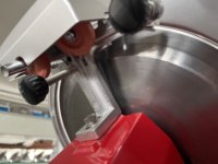 Trancheuse à viande semi-automatique en aluminium moulé sous pression économique Hualing/Zica HBS-300A avec couleur personnalisée, trancheuse à fromage