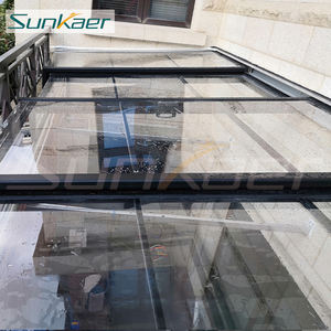 Gran oferta, cubierta de techo de solárium retráctil personalizada fuerte y estable, carcasa de techo de solárium retráctil - Product Image 3