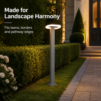 Landscape Harmony – Lampe LED moderne 18W pour pelouse, AC85-260V, étanche, type bollard, idéale pour les pelouses, les bordures et les rebords de chemins, applique murale pilier