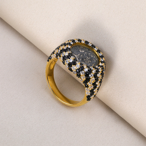 Anillo de Plata Antigua con Zirconia, Diseño Simple y Moderno, para Mujer, Estilo Retro, Hada del Agua, para el Dedo Índice, Regalo de Boda - Product Image 1