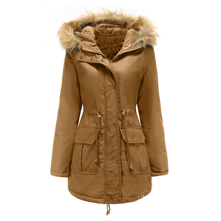 Latest Ladies Hooded Long Wool Coats