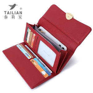 Portafoglio da Donna Sottile Porta Carte e Borsellino Lungo con Funzione Portatile, Nuovo Design Monocolore per Donna, Stile Occidentale - Product Image 6