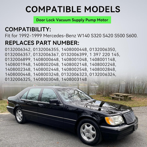 Moteur CC RS550 de Pompe de Verrouillage de <span class=keywords><strong>Porte</strong></span> Compatible avec Kit de Réparation Mercedes Benz W140 S320 S420 S500 S600 E320 - Product Image 3