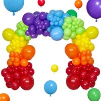 Kit d'arche de ballons arc-en-ciel en gros pour fournisseur de fêtes depuis 15 ans, guirlande de ballons colorés en latex pour fête, arche de ballons pour la rentrée scolaire