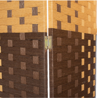 Handweave Bois Tissé Conception Chambre Diviseur Mur Cloisons et Diviseurs Autoportante