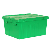 Conteneurs de stockage en plastique empilables gratuits, conteneurs logistiques faciles à déplacer pour entrepôt, atelier et entreprise de déménagement