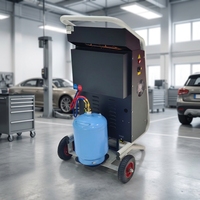 Máquina de Recuperación y Recarga de Refrigerante R134a para Aire Acondicionado de Automóvil HONOW L180A AC 220-240V Capacidad del Cilindro 13.6kg