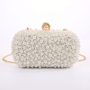 Bolso de hombro cruzado de viaje con cuentas, solapa, asa de perlas, elegante, de moda, para boda, con cuentas hechas a mano, estilo francés - Product Image 5