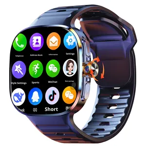 Montre connectée M99 avec carte 5G, écran AMOLED, bracelet en silicone, communication mondiale, écran large tactile, assistant, double système, réveil - Product Image 4