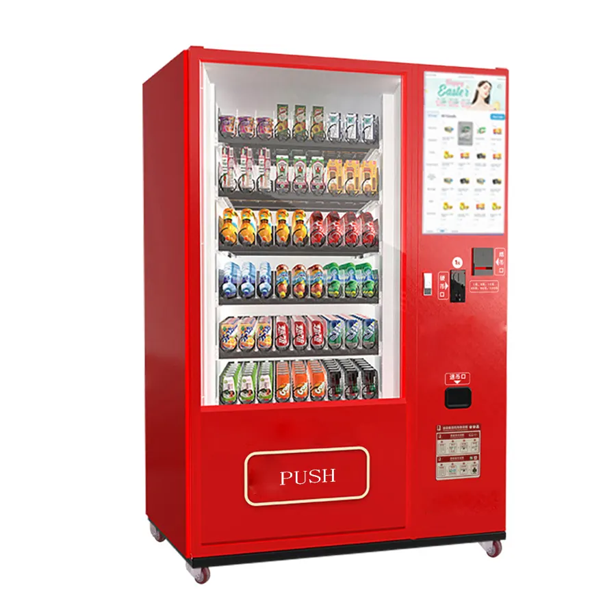 Automatic Coffe Sanck Locker Vending Machine For Foods And Drinks Retailing Smart Locker For Park Mini Drink Vendor Machine