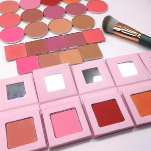 Fabricant de maquillage végétalien marque privée logo personnalisé palette de fard à joues en carton vide palette de fard à joues <span class=keywords><strong>Colo</strong></span> 14 couleurs crème et poudre - Product Image 3