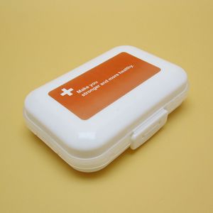 Compact 8-Compartment Pillbox Plastic <b>Storage</b> Case Portable <b>Mini</b> Medicine <b>Box</b> With Cover For Daily Use - Product Image 2
