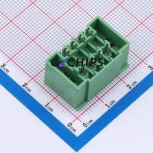 DB2EVHBM-3.5-2*4P-GN Plug-in Terminal Block Through hole,P=3.5mm Board-to-Board / Socket - Closed Screw Fixing 2x4P 3.5mm - Product Image 2