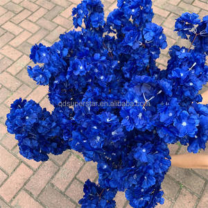 L-656 giá rẻ màu xanh loạt Hoa cưới lối đi hoa màu xanh hoàng gia màu xanh hoa anh đào chi nhánh với nhân tạo - Product Image 6