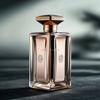 Bouteilles de parfum en verre carrées noires Offre Spéciale capacité de 50ml et 100ml rechargeable pour l'utilisation de diffuseur et d'emballage