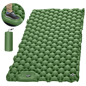 High Quality Outdoor Double Sea Air Mattress Backpacking Hiking Inflatable Sleeping Pad Camping Mattress 2 Person