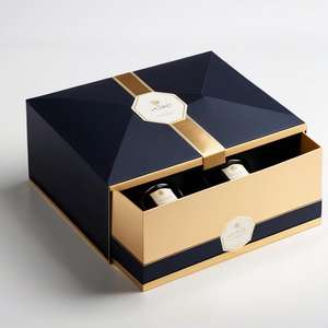 Embalaje <span class=keywords><strong>de</strong></span> cartón <span class=keywords><strong>de</strong></span> vidrio <span class=keywords><strong>de</strong></span> licor Caja <span class=keywords><strong>de</strong></span> embalaje <span class=keywords><strong>de</strong></span> botella <span class=keywords><strong>de</strong></span> vino <span class=keywords><strong>de</strong></span> lujo magnética <span class=keywords><strong>de</strong></span> doble puerta abierta Premium personalizada - Product Image 2