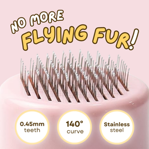 Stainless Steel Secure Grip <b>Pet</b> Grooming <b>Brush</b> Easy Storage Adjustable <b>Pet</b> Hair Cleaner <b>Brush</b> - Product Image 2