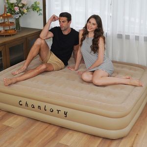 Lit d'air gonflable automatique pour camping extérieur, épaissi, flocage personnalisable, logo sur mesure, simple ou double personne - Product Image 1