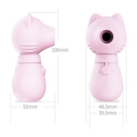 Neuer Niedlicher Rosa Katzen-Klitoris-Vibrator mit Nippelsaugfunktion für Frauen G-Punkt-Stimulator Sexspielzeug Massagegerät