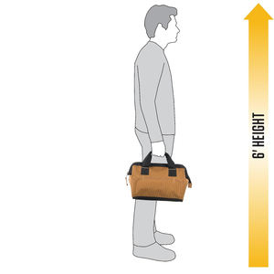 Sac de rangement pour outils à double niveau en polyester résistant à l'eau, style nouveau, poids moyen, 13 pouces, 15 poches, brun <span class=keywords><strong>Carhartt</strong></span> - Product Image 5