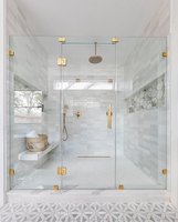 Rampe en verre réglable en laiton, design moderne, résistante à la rouille, fixation au sol pour balcon, véranda, escalier, villa, appartement, hôtel