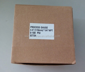 4.5 ''(115mm) 프로세스 진공 유압 압력 게이지 PBTP 폴리 카보네이트 솔리드 프론트 압력계 SS316 Monel - Product Image 4