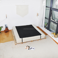 Tapis de mise à la terre en cuir PU noir anti-ondes électromagnétiques pour un sommeil profond et le soulagement de la fatigue - Technologie de mise à la terre 68x185cm