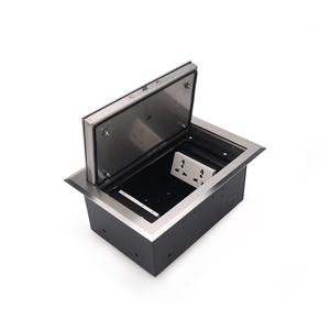Caja Eléctrica de Piso de Acero Inoxidable con Clasificación IP66 y Tapa de Cierre Suave para Interiores Modernos - Product Image 4