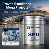 Revêtement imperméable en polyuréthane monocomposant super élastique SPU, membrane liquide pour toiture industrielle