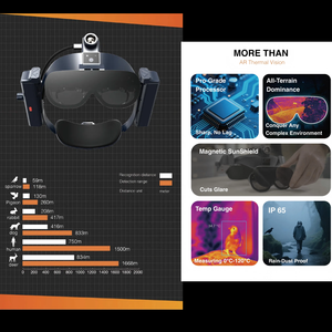 Lunettes de vision nocturne thermique pour la chasse avec IA, écran 80 pouces, caméra de détection de poissons sonar 120 kHz/300 kHz C3000h à double objectif - Product Image 2