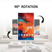TV Pintar Portabel VETO 32 Inci Android Google Play 4K UHD Nirkabel Dapat Dipindahkan dengan Roda Baterai 7 Jam Kamera 8MP Terintegrasi Mikrofon Rumah
