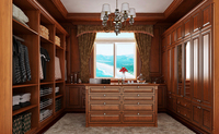 CBMmart Venta al por Mayor Moderno Armario de Dormitorio Personalizado de Madera MDF Contrachapado, Independiente, de Gran Capacidad, con Acabado Lacado, para Sala de Estar Abierta