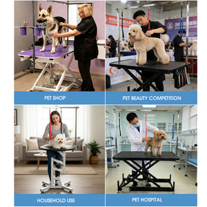 Toptan Fiyat Fabrikadan Doğrudan Pnömatik Kaldırma Özellikli Yeniden Kullanılabilir Çevre Dostu Paslanmaz Çelik Evcil Hayvan Köpek Bakım Masası (Evcil Hayvan Salonu İçin) - Product Image 5