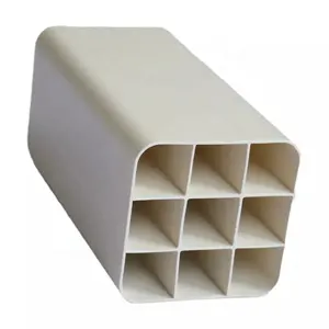 Ống nhựa nhà máy bán sỉ hình chữ nhật PVC Lưới ống Ống Vuông PVC nhựa ống nước đường ống giá danh sách