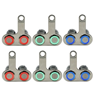 Aluminum Alloy Motorcycle Handlebar Dual Button Switch, <strong>Engine</strong> Kill, Horn &amp; LED Spotlight Control Modification Bracket - Product Image 4
