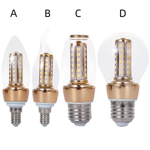 หลอดไฟ LED ทรงข้าวโพด รุ่น Global Sharp Tail Bubble Light ขั้ว E27 E26 <span class=keywords><strong>B22</strong></span> E14 8W สีเงิน-ทอง รุ่น 2835 แสง 3 สี ฟูลสเปกตรัม Ra98 - Product Image 3