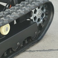 Pengiriman Gratis DIY 22HP Mini Robot Pemotong Rumput Segala Medan Bertenaga Bensin Penggerak Sendiri Kontrol Pemotongan Semua Medan Kualitas Tinggi