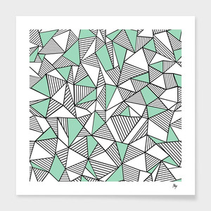 Leggings Ab Lines con blocchi di colore menta - Product Image 5