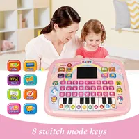 Machine d'apprentissage précoce éducative pour enfants, best-seller, nouveau jouet musical en plastique avec écran LED anglais, jouet de lecture pour 5-7 ans