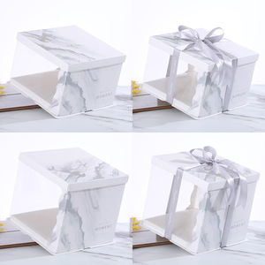 Bán buôn tùy chỉnh in mô hình mờ đơn/Hai lớp/cao hơn 6/8/10/12/14 inch vuông cửa sổ Bánh hộp - Product Image 2