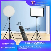 Lampe d'éclairage à panneau plat Qiniu 18 pouces à écran complet pour diffusion en direct et prise de vue beauté, avec télécommande - Vente en gros