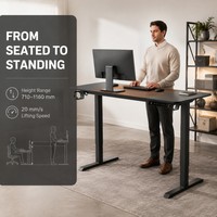 Bureau électrique silencieux AOR à design moderne avec plateau séparé, idéal pour l'apprentissage à domicile et le bureau, couleur personnalisable, vente en gros directe usine