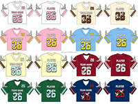 Maillot de football court personnalisé pour fille, maillot de soccer court pour femme, en maille, col en V classique, sublimé, style cheerleading streetwear
