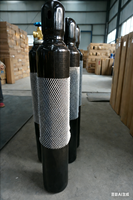 Bouteille de gaz azote en acier sans soudure Chun Miao haute pression 6m avec garantie de 3 ans pour le gonflage des pneus et les applications aérospatiales