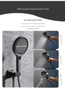 2024 nuevo techo <span class=keywords><strong>tipo</strong></span> baño lujo latón puro cuadrado cabezal de ducha grifo mezclador termostático ducha de <span class=keywords><strong>lluvia</strong></span> - Product Image 4