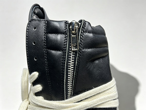 Bottes montantes épaisses noires en cuir véritable à lacets, bout rond, semelle extérieure en caoutchouc, semelle intermédiaire en EVA, toutes saisons, motif uni - Product Image 6