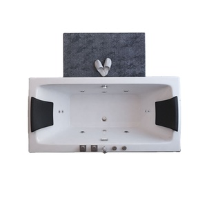 <span class=keywords><strong>Baignoire</strong></span> de trempage de massage en acrylique blanc de 1.70m Design rectangle moderne pour une utilisation en hôtel - Product Image 1